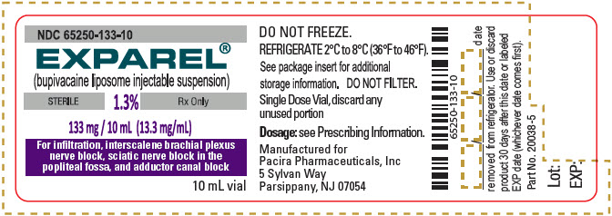 Principal Display Panel - 133 mg/10 mL Vial Label