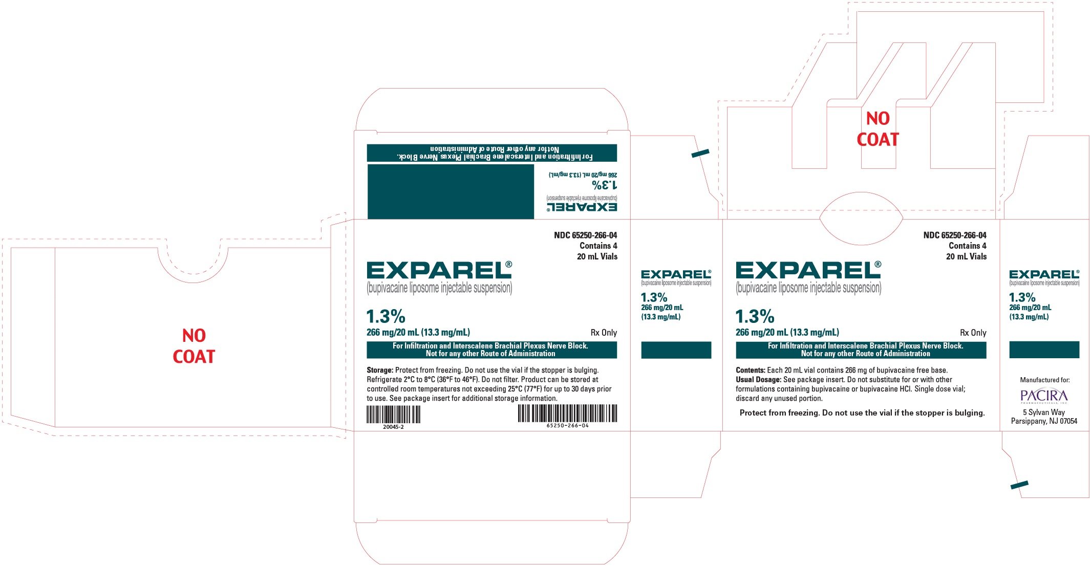Principal Display Panel - 266 mg/20 mL Vial Label