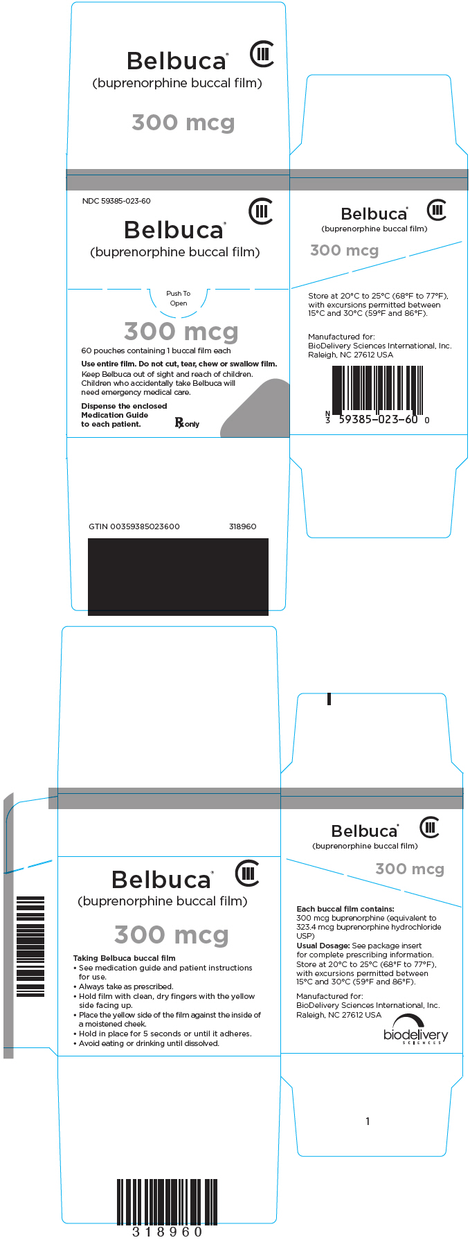 Principal Display Panel - 300 mcg Film Pouch Box