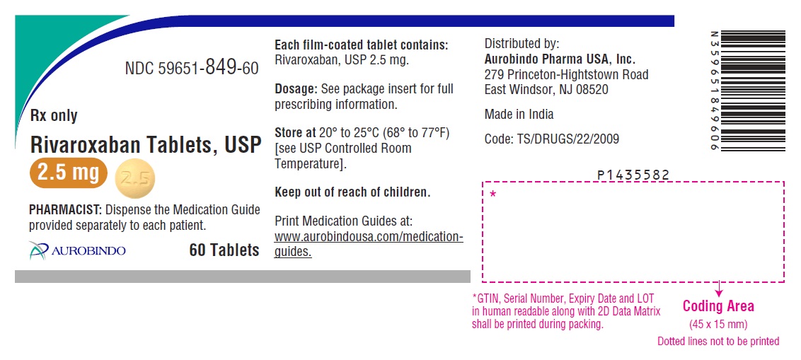 PACKAGE LABEL-PRINCIPAL DISPLAY PANEL - 2.5 mg (60 Tablets Bottle)