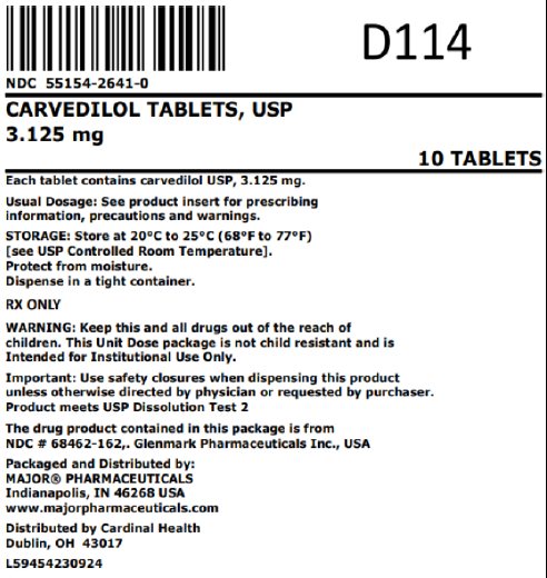 3.125mg bag label