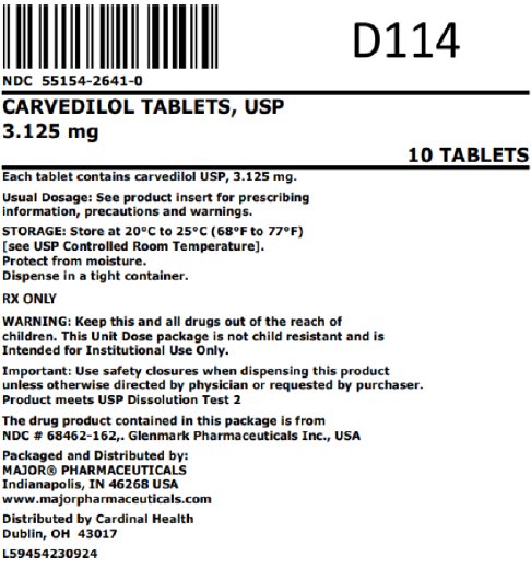 3.125mg bag label