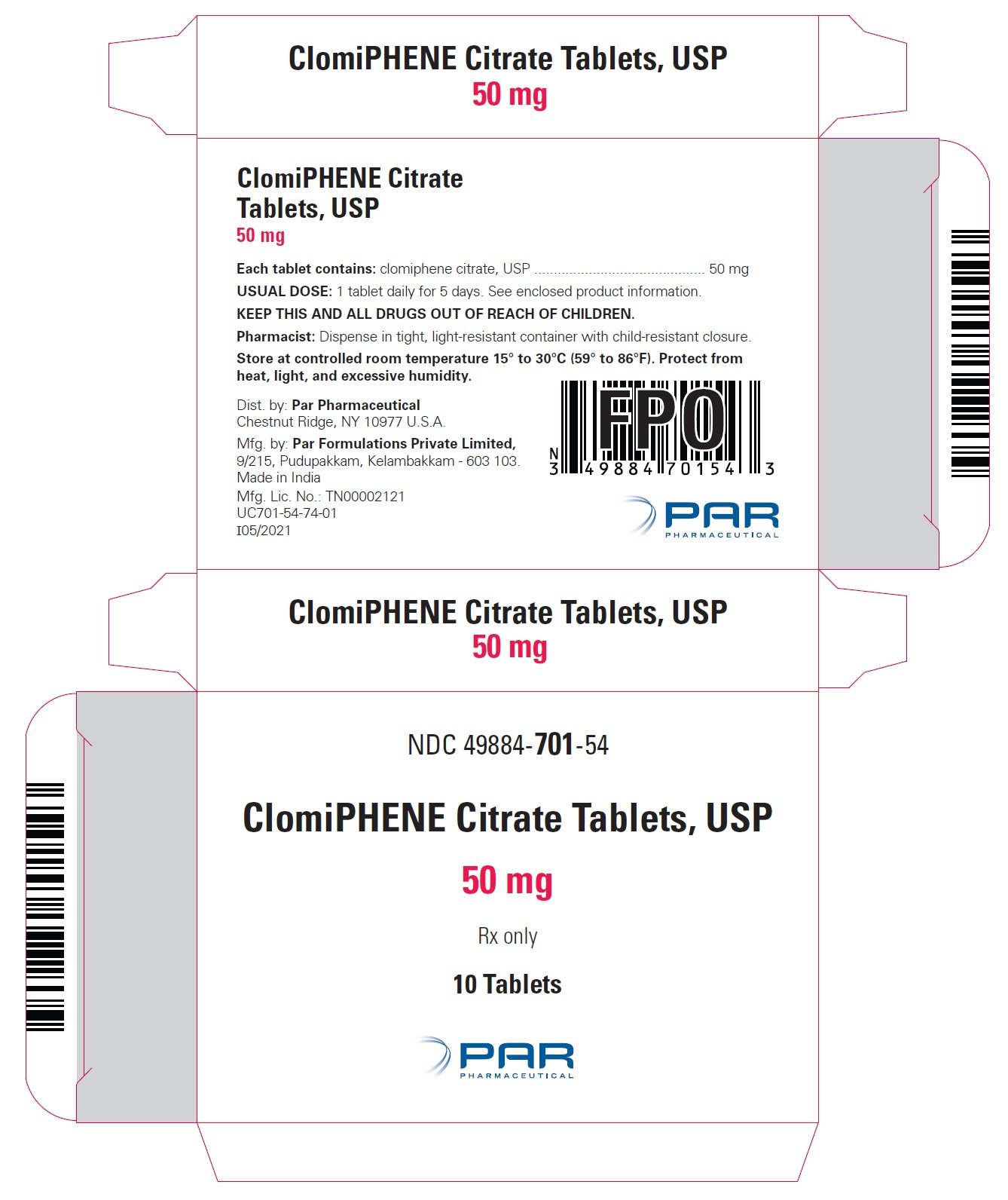 50mg/10 tablets - carton