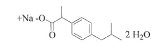 Ibuprofen Structural Formula