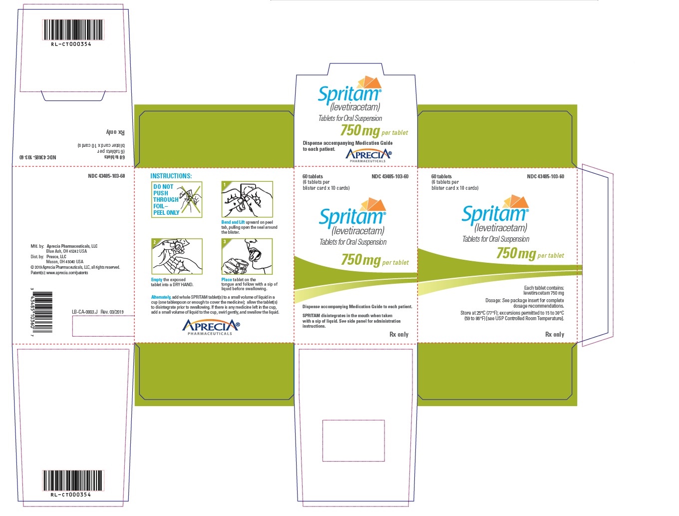 750 mg Carton Label