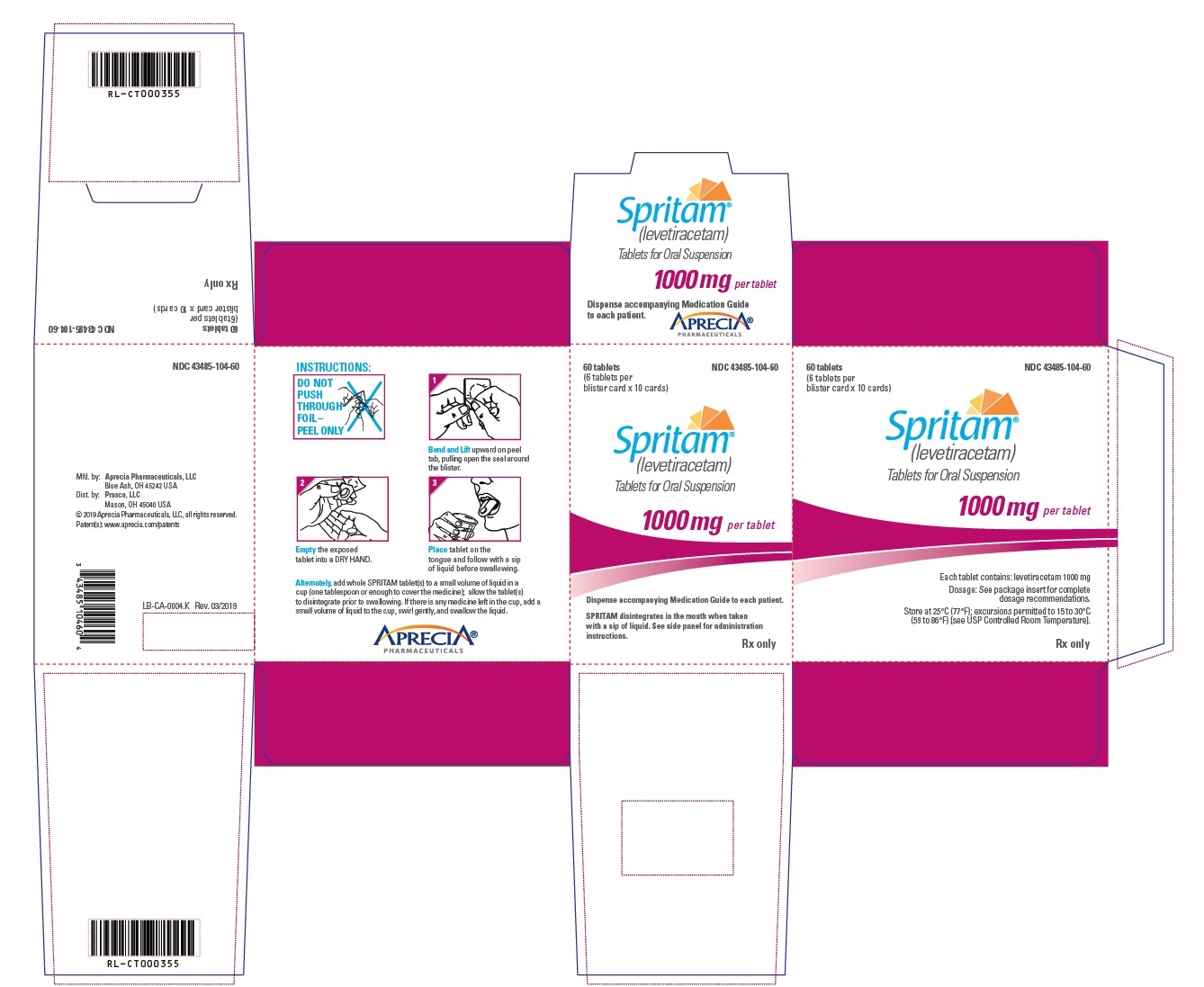 1000 mg Carton Label