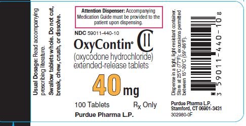 Oxycontin 15 mg label