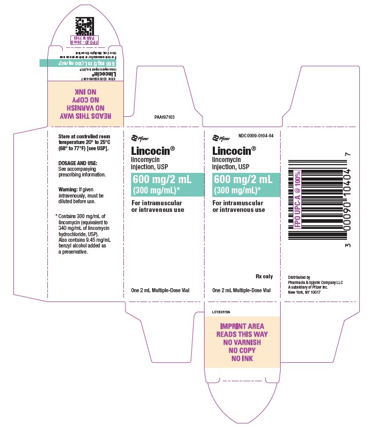 PRINCIPAL DISPLAY PANEL - 2 mL Vial Carton 0009-0104