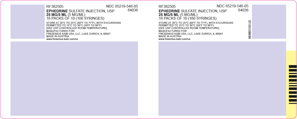 PACKAGE LABEL - PRINCIPAL DISPLAY – Ephedrine Sulfate 5 mL RFID Shipper Label
