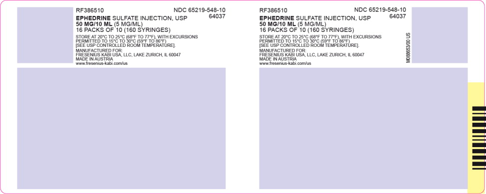 PACKAGE LABEL - PRINCIPAL DISPLAY – Ephedrine Sulfate 10 mL RFID Shipper Label
