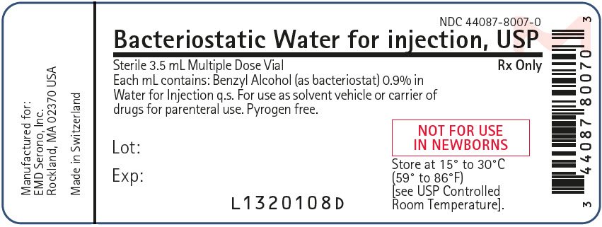 PRINCIPAL DISPLAY PANEL - 3.5 mL Vial Label