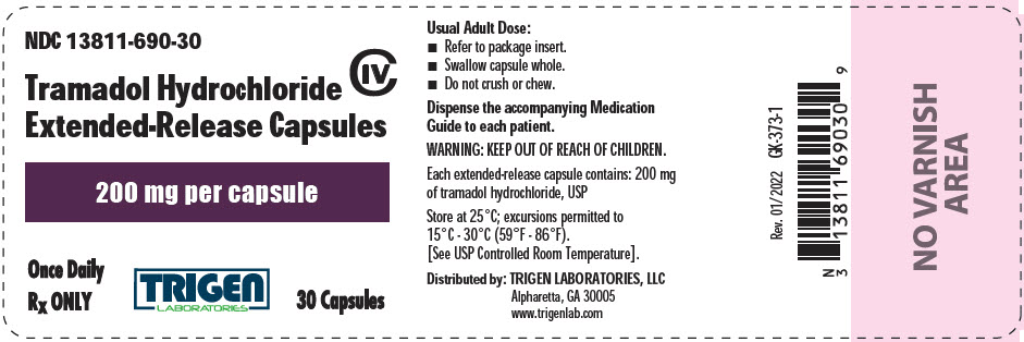 Principal Display Panel - 200 mg Capsule Bottle Label