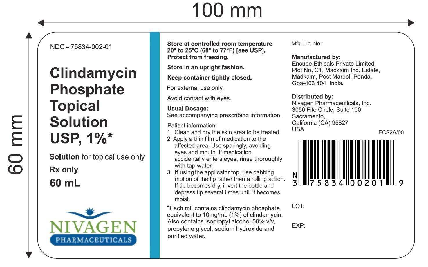 Clindamycin topical solution fda prescribing information side