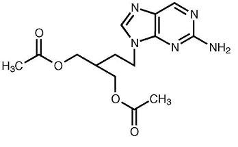 Chemical Structure for Famciclovir