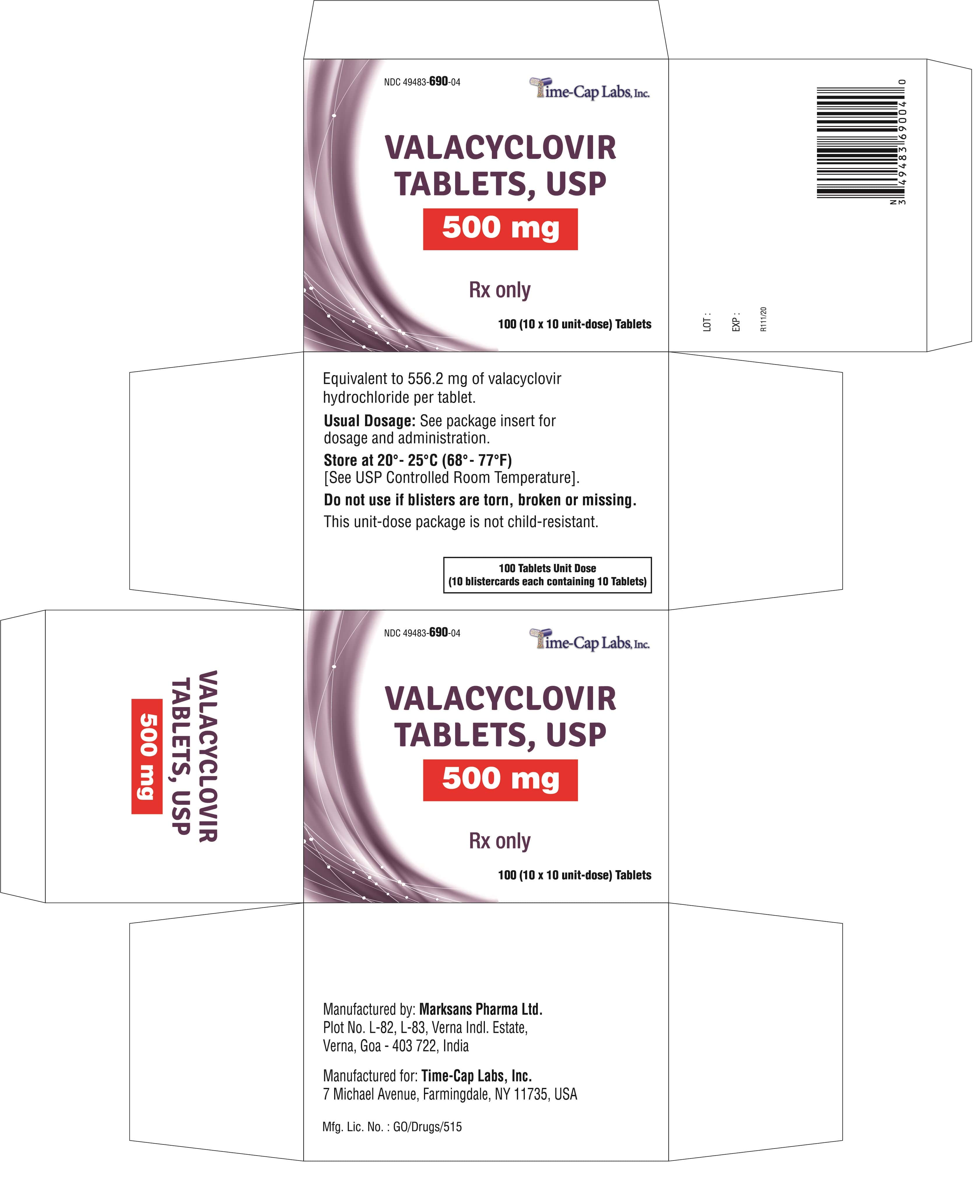 Valacyclovir FDA prescribing information, side effects and uses