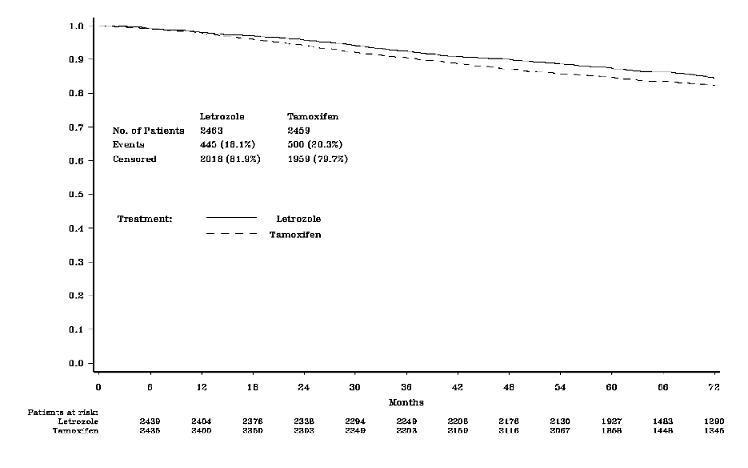 Figure 1 Disease-Free Survival (Median follow-up 73 months, ITT Approach)