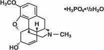 Codeine phosphate structure