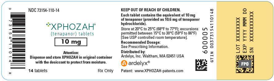 PRINCIPAL DISPLAY PANEL - 10 mg Tablet Bottle Label - NDC 73154-110-14