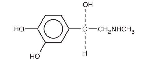 Epinephrine Structural Formula