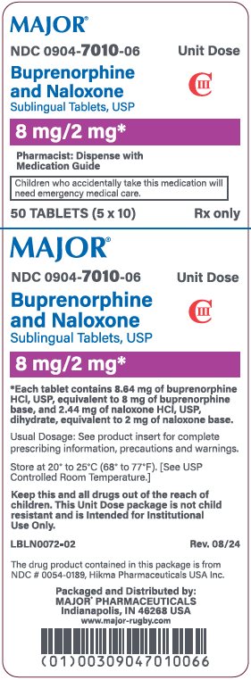 8mg/2mg* carton label