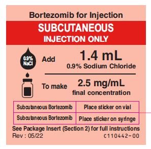 Bortezomib Subcutaneous Sticker
