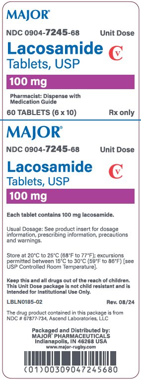 100mg carton label