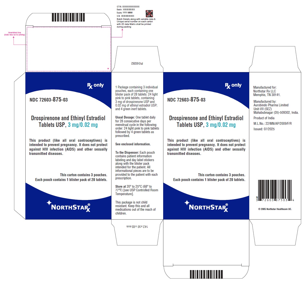 PACKAGE LABEL-PRINCIPAL DISPLAY PANEL - 3 mg/0.02 mg Pouch Carton