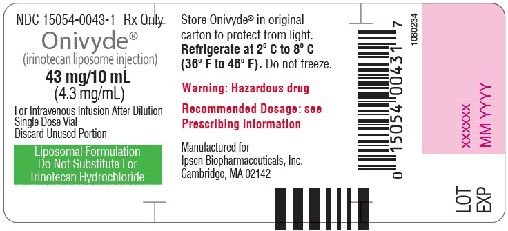 PRINCIPAL DISPLAY PANEL - 43 mg/10 mL Vial Label