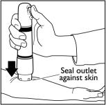 Figure 5a - Seal outlet against skin