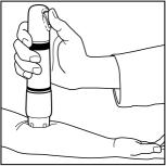 Figure 2 - Grip Zingo™ and place on the application site, with one hand