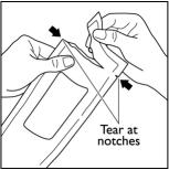 Figure 1a - Tear at notches