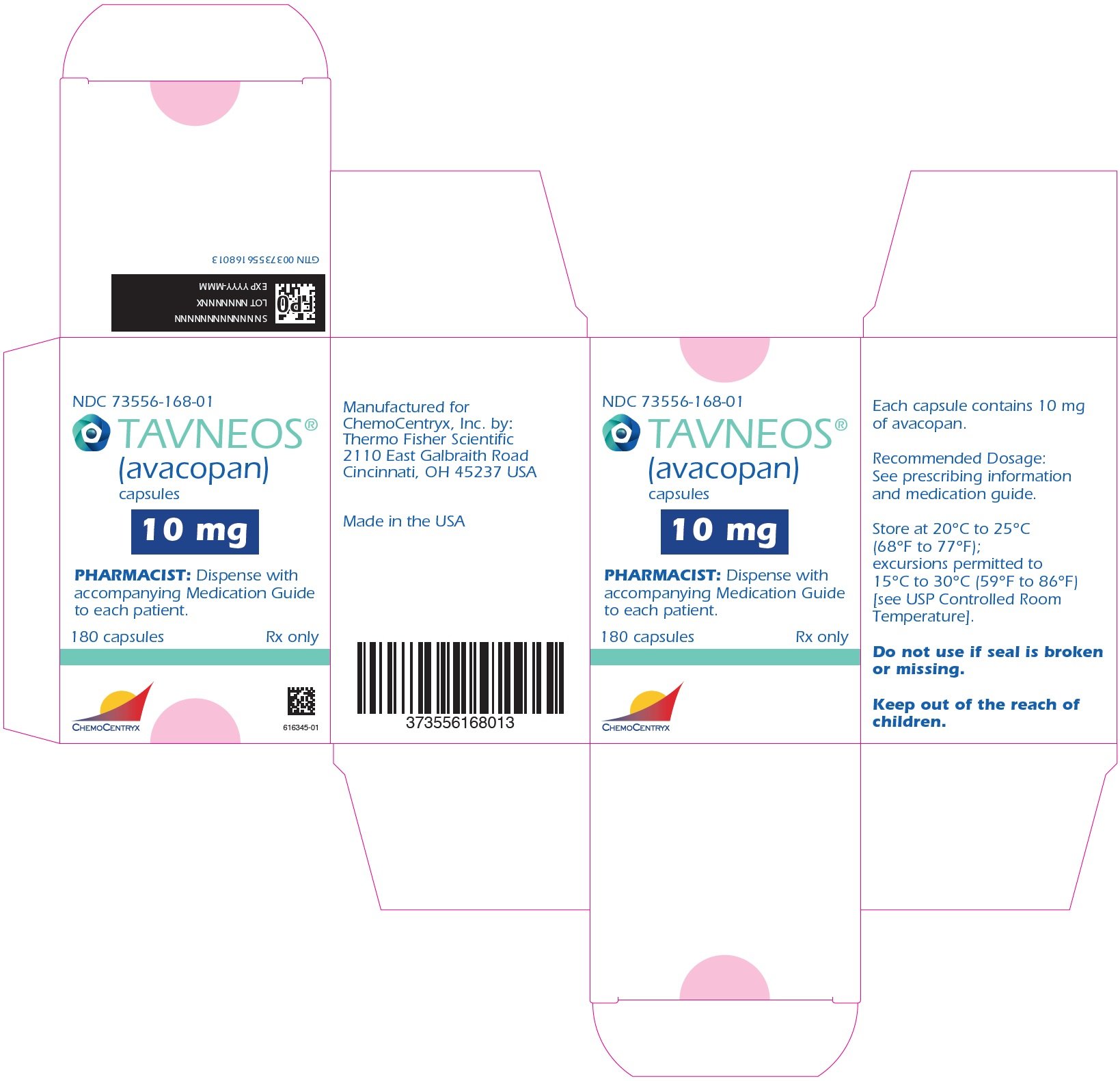 10 mg 180-Count Bottle Carton Label