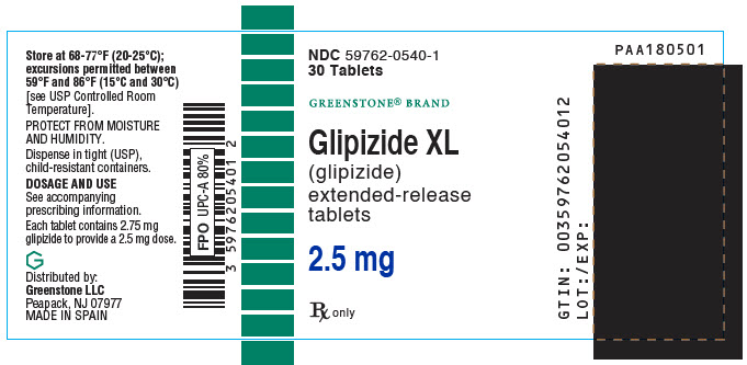 PRINCIPAL DISPLAY PANEL - 2.5 mg Tablet Bottle Label