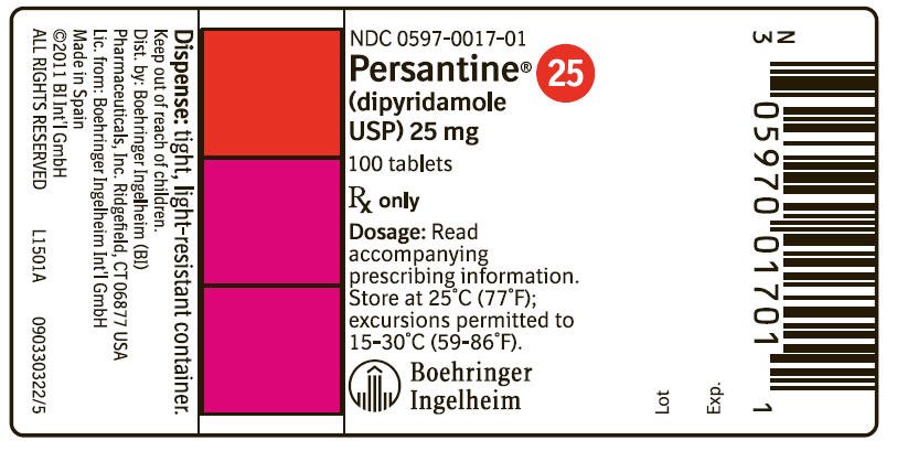 Persantine (dipyridamole usp) Tablets