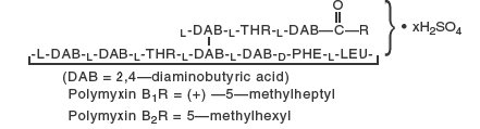 Polymyxin B Sulfate (structural formula)