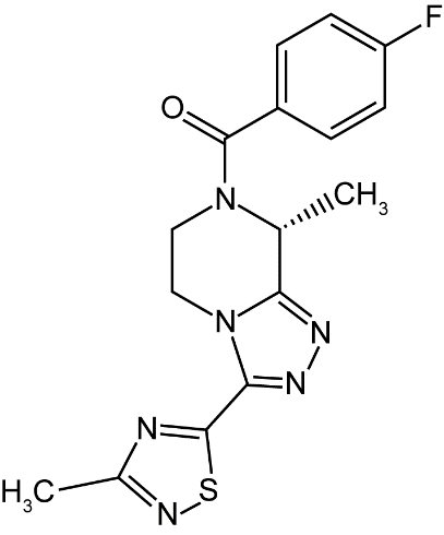 structural formula of fezolinetant 