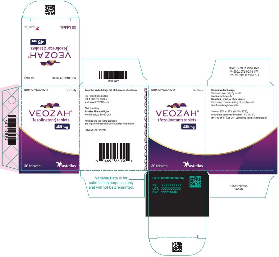 Package/Label Display Panel- VEOZAH Bottle Carton Label