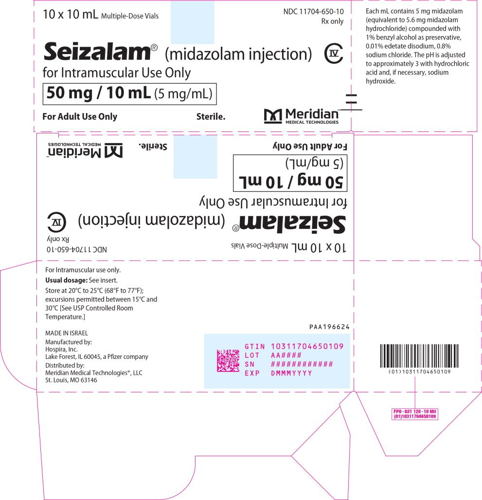 Principal Display Panel - Seizalam 5mg/mL Carton Label
