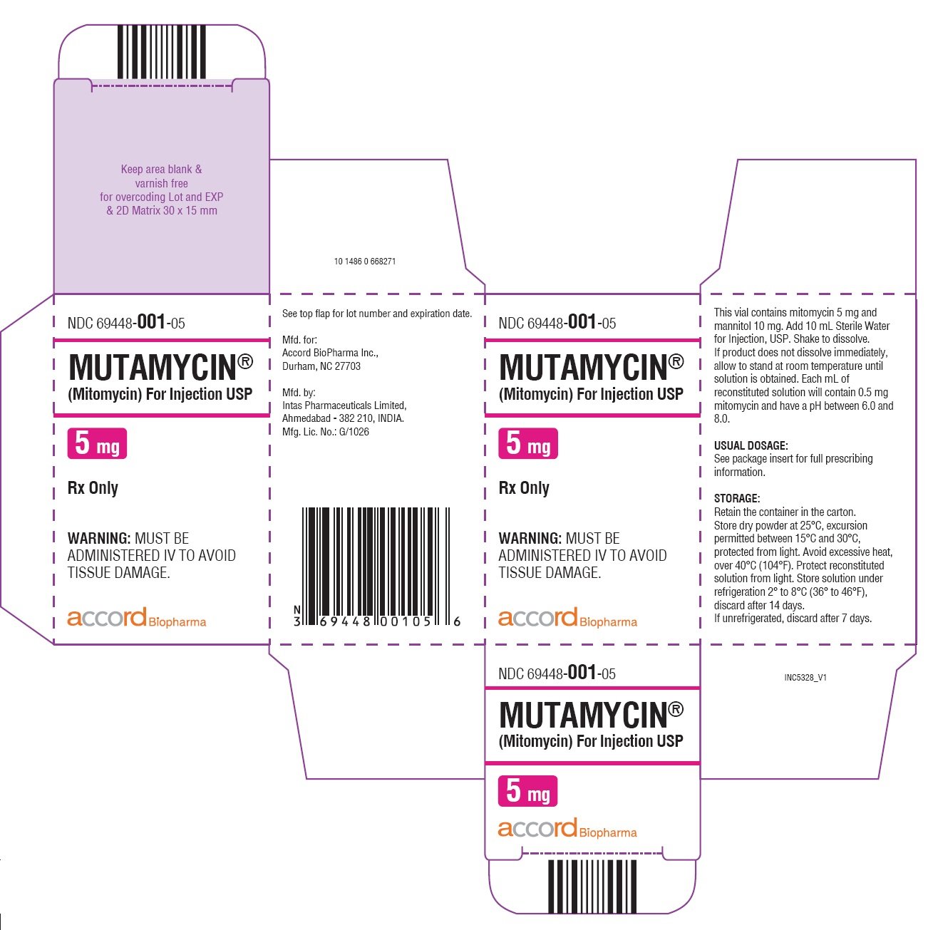 5mg carton label