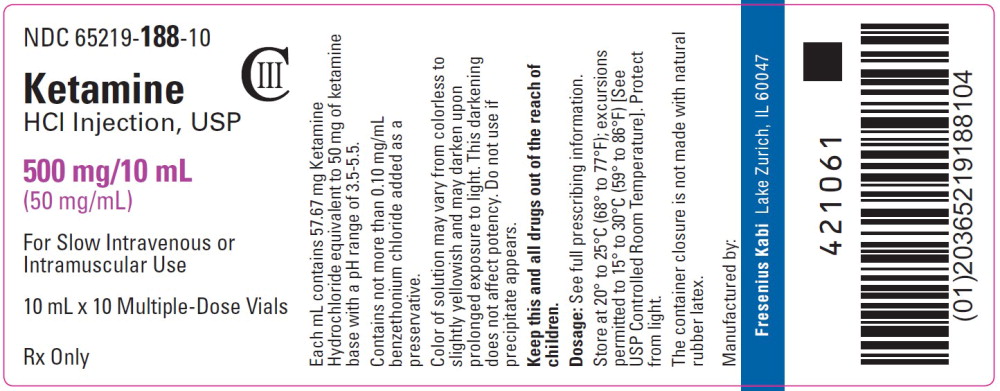 PACKAGE LABEL - PRINCIPAL DISPLAY – Ketamine HCl Injection, USP 10 mL Tray Label
