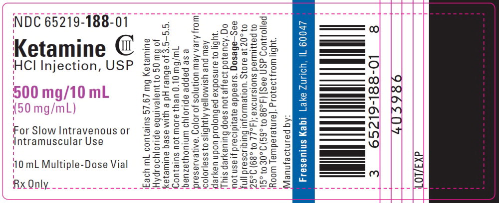 PACKAGE LABEL - PRINCIPAL DISPLAY – Ketamine HCl Injection, USP 10 mL Vial Label

