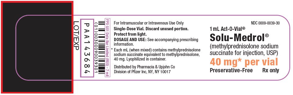 PRINCIPAL DISPLAY PANEL - 40 mg Vial Label