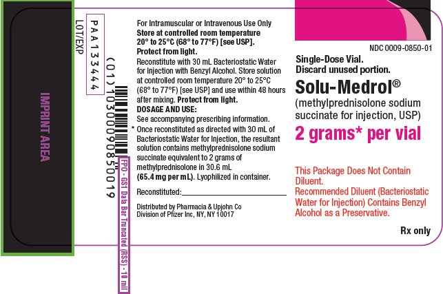 PRINCIPAL DISPLAY PANEL - 2 grams Vial Label - 0850