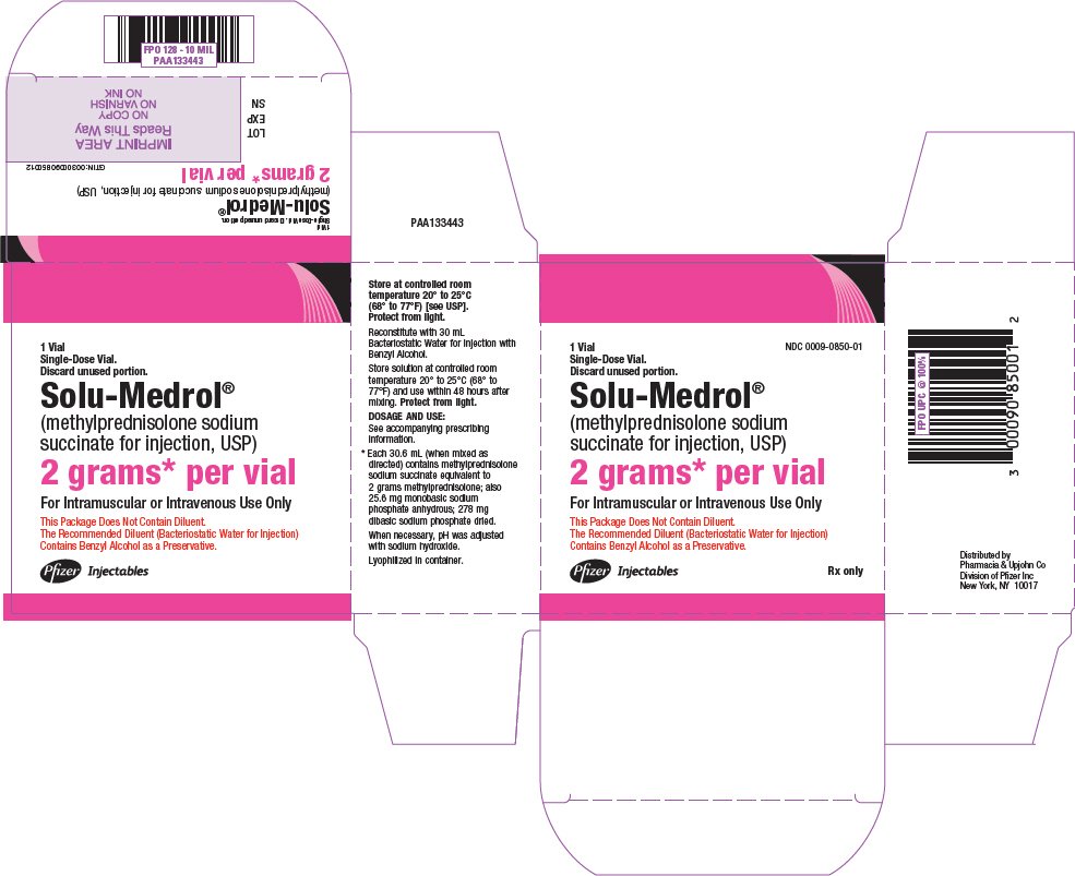 PRINCIPAL DISPLAY PANEL - 2 grams Vial Carton - 0850