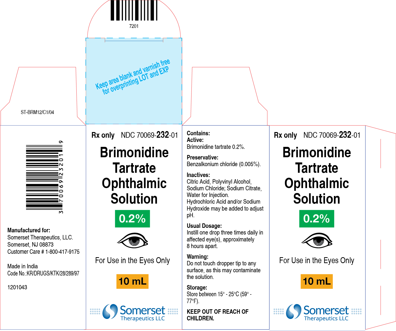 10 mL Carton label