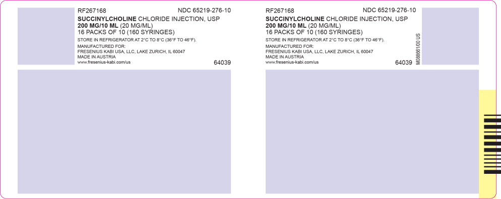 PACKAGE LABEL - PRINCIPAL DISPLAY – Succinylcholine 10 mL RFID Shipper Label

