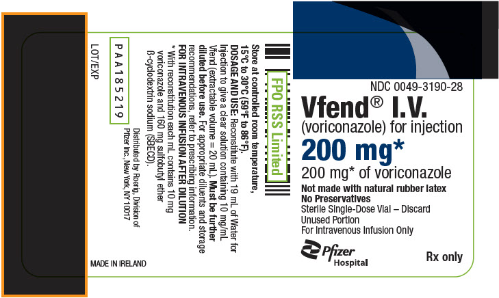 PRINCIPAL DISPLAY PANEL - 200 mg Vial Label