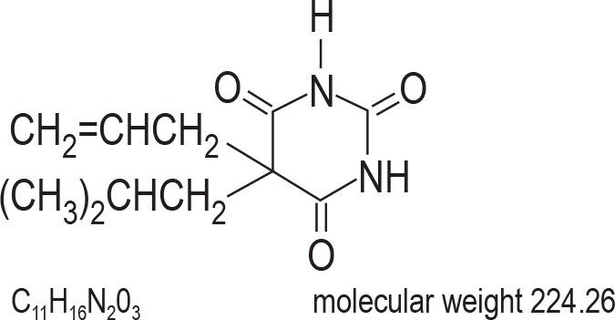 Butalbital Structural Formula
