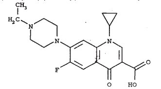 Chemical formula - Enrofloxacin
