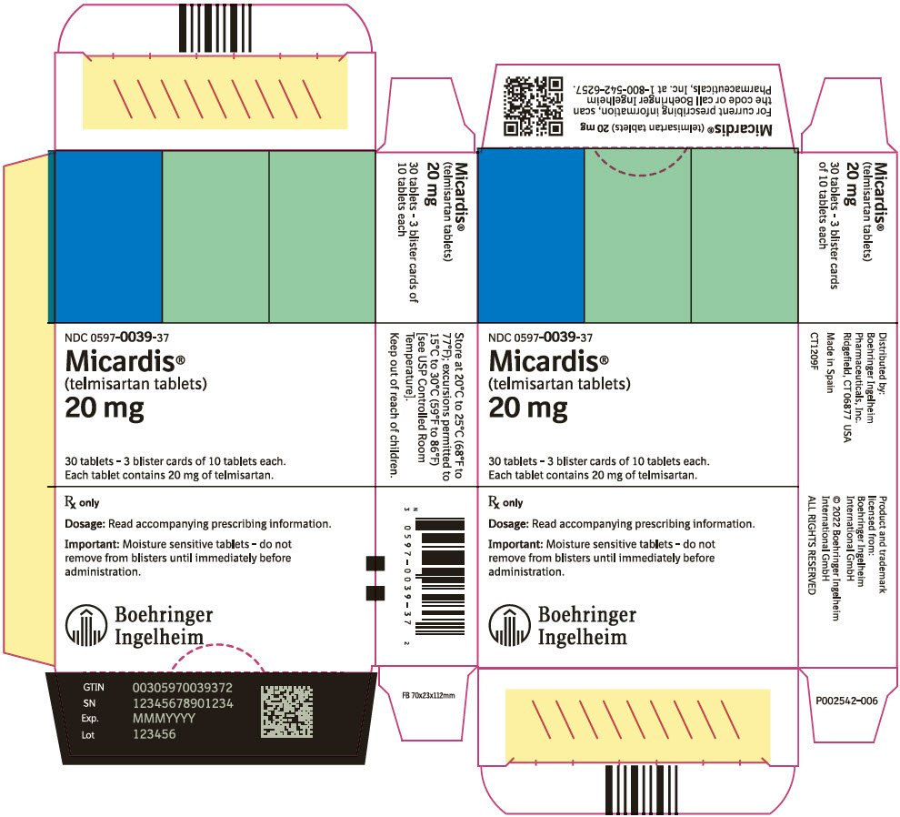 PRINCIPAL DISPLAY PANEL - 20 mg Tablet Blister Pack Carton